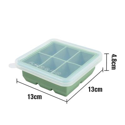Bandeja de Silicona con Tapa 50ml Verde