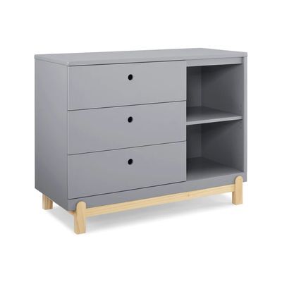 Gavetero 3 Gavetas con Cubbies Poppy Gris