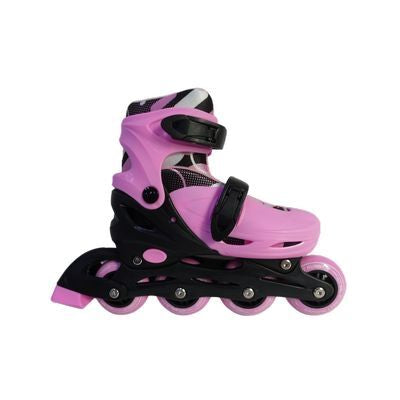 Patines para Niñas de Bota Duros en Linea Rosado